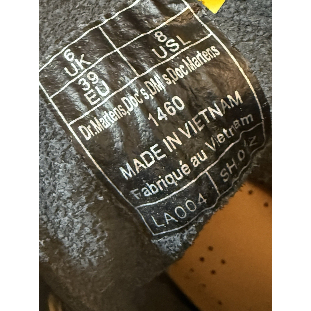 Dr Martens 1460 Decayed Roses Leather Lace Up Women’s Boot Black Size US 8 NWOB‎ - Picture 11 of 12